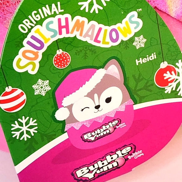 HEIDI 🐺 Pink Bubble Yum Husky Original Squishmallow by Kelly Toy ☆》NWT《☆ - Picture 2 of 8